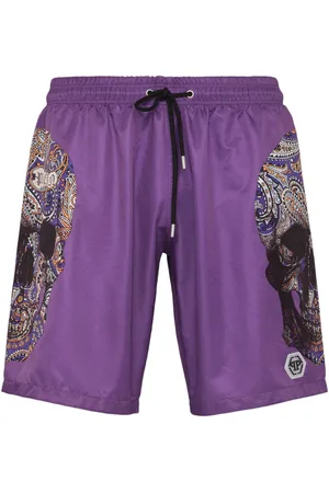 Philipp Plein Costume da bagno con stampa Skull
