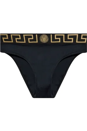 VERSACE Slip bikini con banda logo