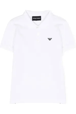 Emporio Armani Polo con logo goffrato
