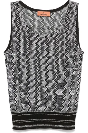 Missoni Top lam?? con motivo a zigzag