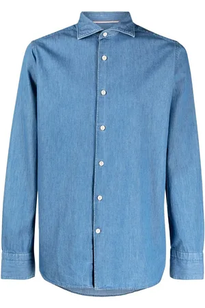 Tintoria Mattei Camicia denim a maniche lunghe