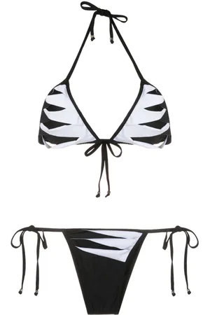 AMIR SLAMA Bikini a triangolo con cut-out
