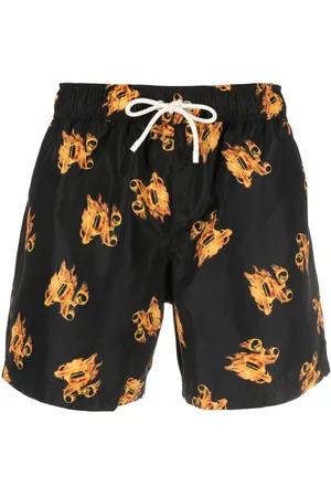 Palm Angels Costume da bagno Burning con stampa