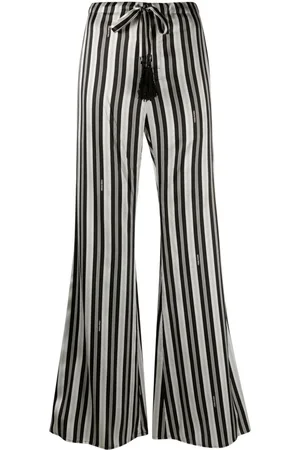 Fendi Pantaloni svasati a righe