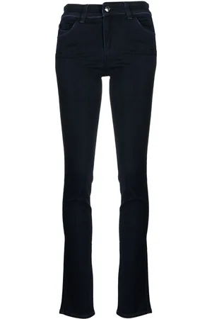 Emporio Armani Pantaloni slim a vita alta