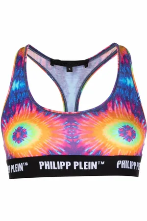 Philipp Plein Reggiseno con fantasia tie-dye