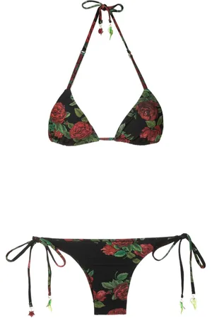 AMIR SLAMA Bikini a triangolo con stampa