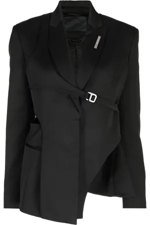 HELIOT EMIL Blazer asimmetrico con placca logo