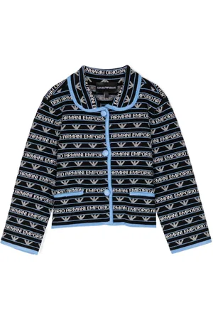 Emporio Armani Giacca con logo jacquard
