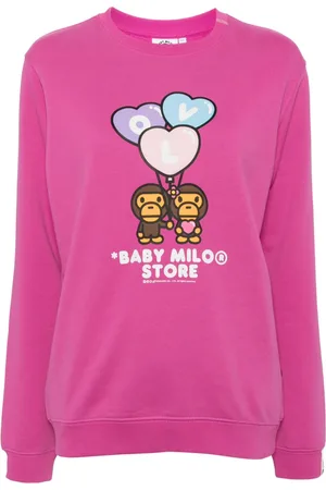 A Bathing Ape Felpa Baby Milo girocollo