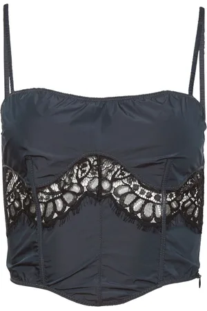 FLEUR DU MAL Top con bordo in pizzo