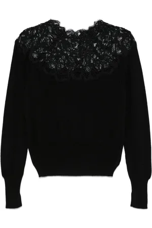 ERMANNO SCERVINO Maglione in cashmere con dettagli in pizzo