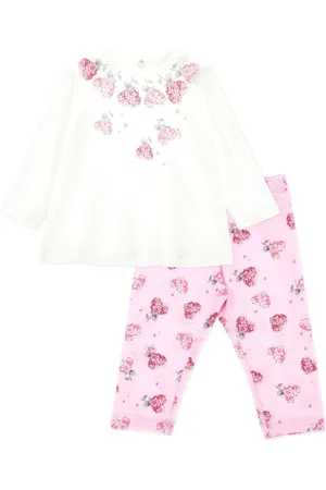 MONNALISA Set pantaloni a fiori in jersey