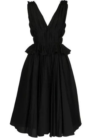 pushBUTTON Abito midi con scollo a V