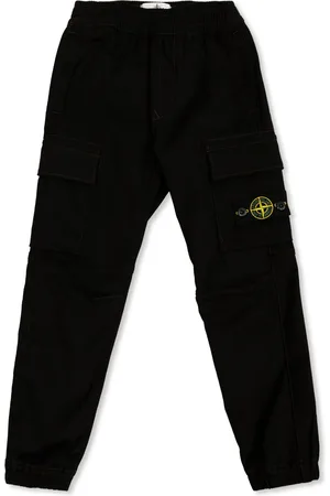 Stone Island Pantaloni sportivi con applicazione Compass