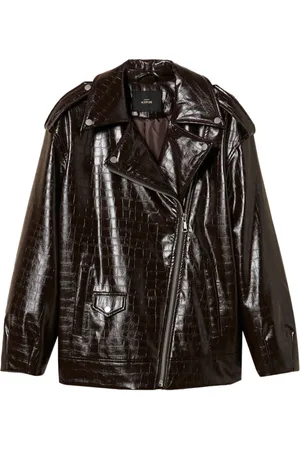 Twin-Set Giacca biker con stampa
