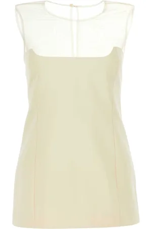 Khaite Blusa con inserti a contrasto