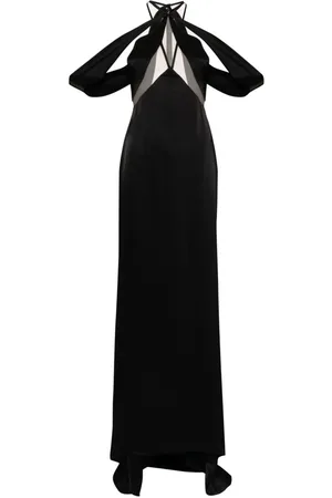 DAVID KOMA Abito da sera con tulle