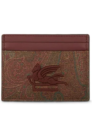 Etro Portacarte con stampa paisley