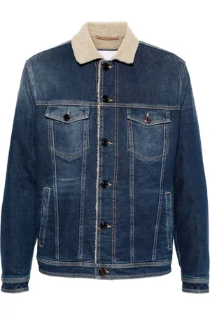 Jacob Cohen Giacca denim con collo a contrasto
