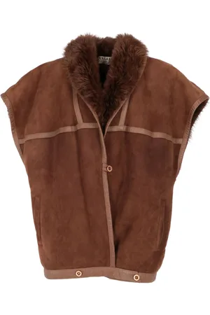 A.N.G.E.L.O. Vintage Cult Gilet con collo in shearling anni 