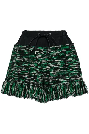 SACAI Shorts con frange