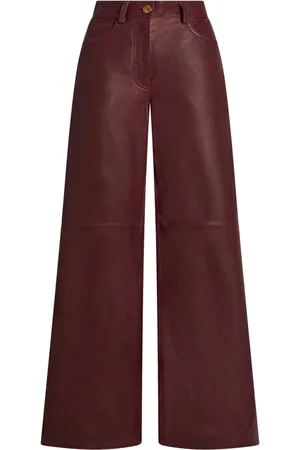 Etro Pantaloni a gamba ampia in pelle