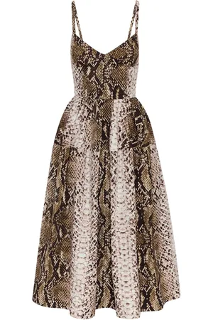 Oscar de la Renta Abito midi Snake