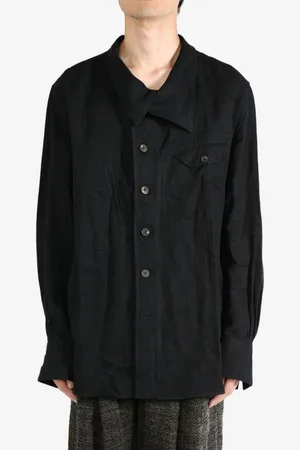 ZIGGY CHEN Asymmetric-collar shirt