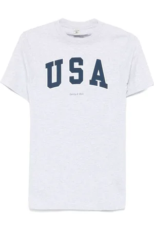 Sporty & Rich T-shirt con stampa USA