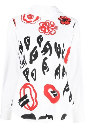 Comme des Garçons Blusa con stampa grafica 2006
