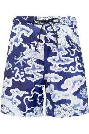 Maharishi Costume da bagno con stampa Cloud Dragon