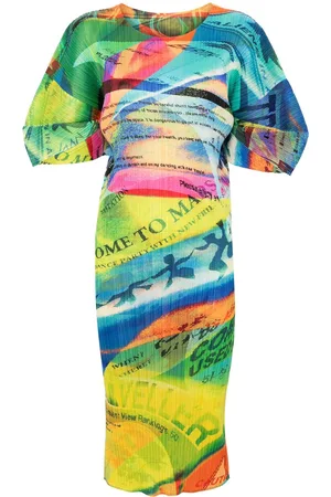 PLEATS PLEASE ISSEY MIYAKE Abito Voyager midi