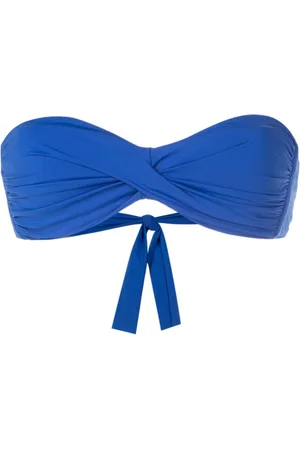 AMIR SLAMA Top bikini senza spalline con incrocio