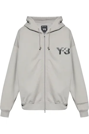 Y-3 Felpa in cotone con logo e cappuccio