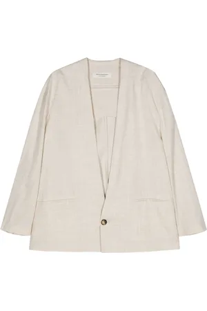 Serafini Giacca mélange con scollo a V