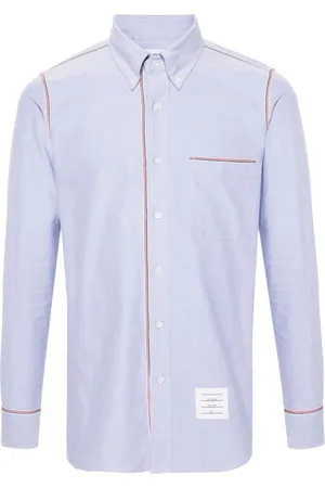 Thom Browne Camicia con bordo in grosgrain