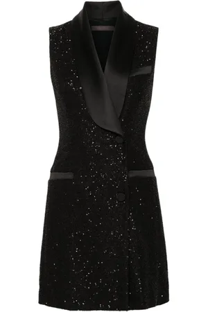 Max Mara Abito smanicato con paillettes