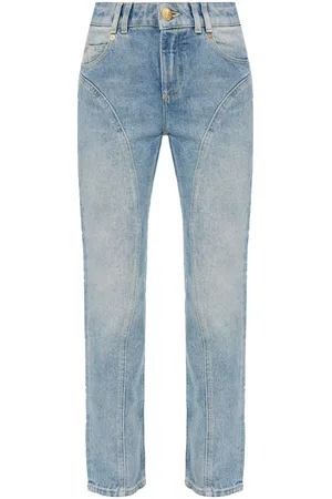 Balmain Jeans dritti a vita alta