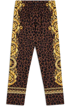 VERSACE Leggings Wild Barocco con stampa