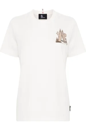 Moncler T-shirt con logo Mountain