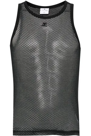 Courrèges Top a rete con applicazione