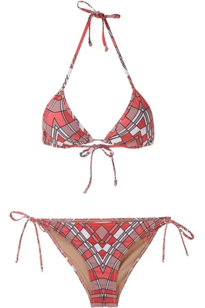 AMIR SLAMA Bikini a triangolo con stampa