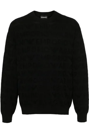 Emporio Armani Maglione in lana con cuciture