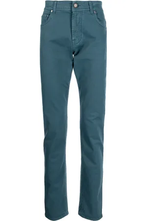 corneliani Pantaloni affusolati a vita alta