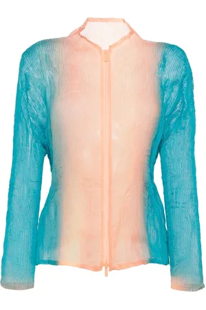 Issey Miyake Blusa plissettata