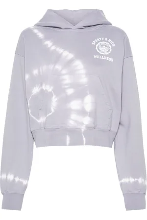 Sporty & Rich Felpa crop con cappuccio
