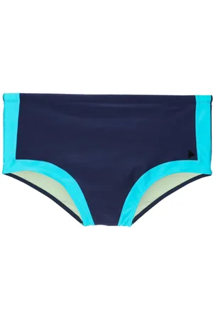 AMIR SLAMA Costume da bagno con placca logo