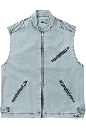 Izzue Gilet denim con zip