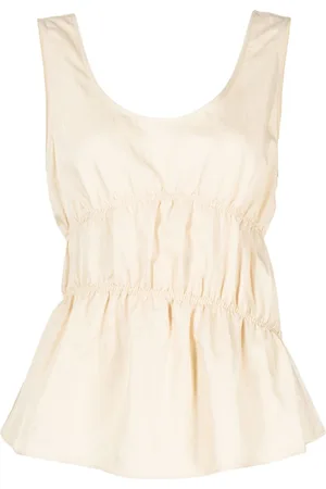 GOEN.J Top smanicato con ruches